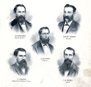 H.A. Botelman, B.F. Martz, A. Skinner, E.J. Emmons, F.M. Richey, Union County 1876